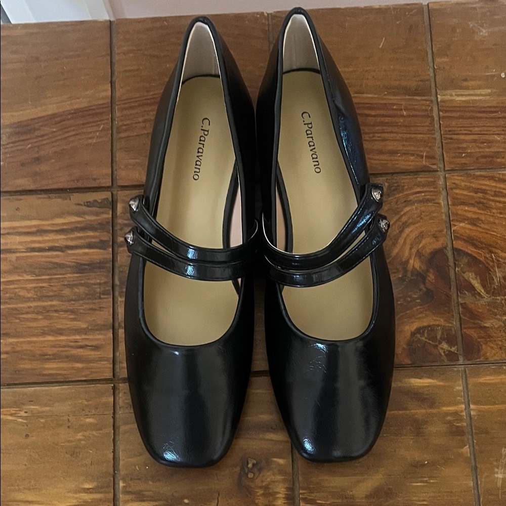 C.Paravano Black Women's Flats